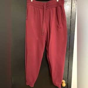 Burgundy True Religion Logo Joggers